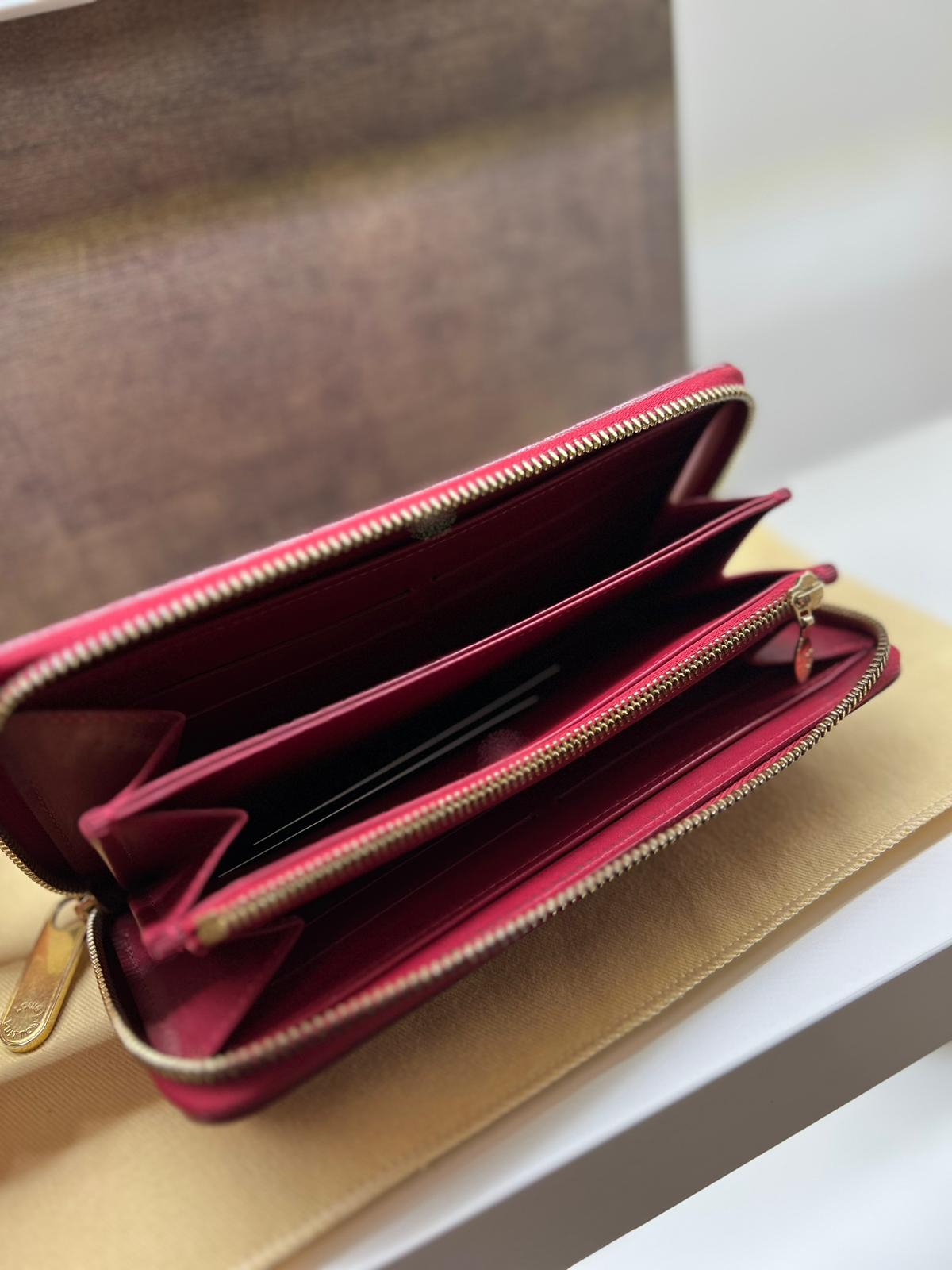 PORTAFOGLIO LOUIS VITTON IN VERNICE ROSSO